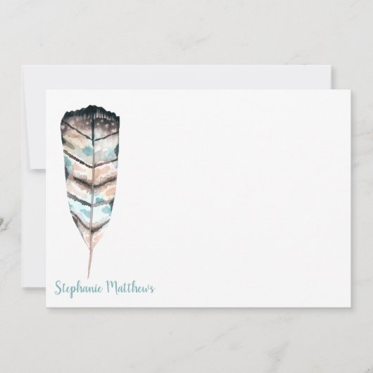 Waterverf | Platte briefkaart voor kantoorbenodigd (Voorkant)