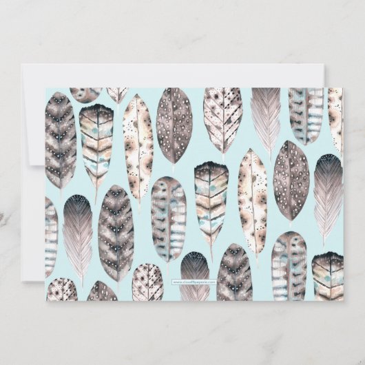 Waterverf | Platte briefkaart voor kantoorbenodigd (Achterkant)