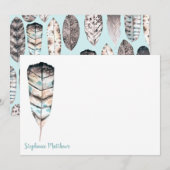 Waterverf | Platte briefkaart voor kantoorbenodigd (Voorkant / Achterkant)