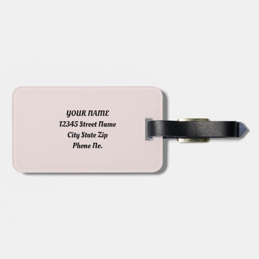 Waterverf platte kalk bagagelabel (Achterkant horizontaal)