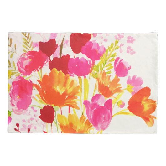 Waterverf platte kalk kussensloop (Achterkant)