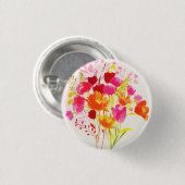 Waterverf platte kalk ronde button 3,2 cm (Voorkant /achterkant)
