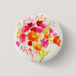 Waterverf platte kalk ronde button 3,2 cm