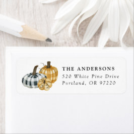 Waterverf Play Pumpkins Return-adres Etiket
