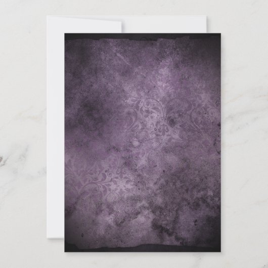 Waterverf Plum Flower Halloween Kaart (Achterkant)