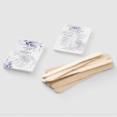 Waterverf Plum Violet Foliage Programme Hand Fan Handwaaier (Niet-gemonteerd)