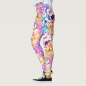 Waterverf Plumeria Flowers van de Leggings van Haw (Links)