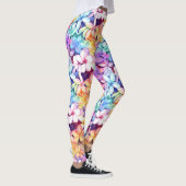 Waterverf Plumeria Flowers van de Leggings van Haw (Rechts)