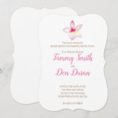 Waterverf  Plumeria-uitnodiging Kaart (Voorkant / Achterkant)