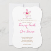 Waterverf  Plumeria-uitnodiging Kaart (Voorkant)