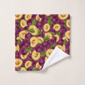 Waterverf Plums Bad Handdoek (Wasdoekje)