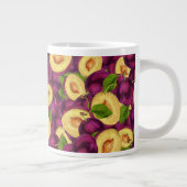 Waterverf Plums Grote Koffiekop (Rechts)