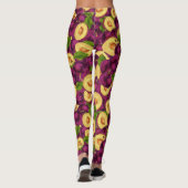 Waterverf Plums Leggings (Achterkant)