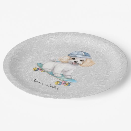 Waterverf Poedel Papier Bord (Gekanteld)