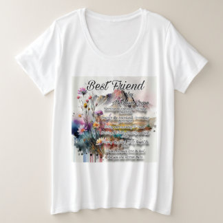 Waterverf Poetry Art Women's Plus Shirt