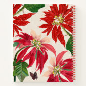 Waterverf Poinsettia bloemengroen recept Notitieboek (Achterkant)