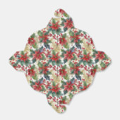 Waterverf poinsettia en Holly Christmas Bedankdoosjes (Uitgevouwen)