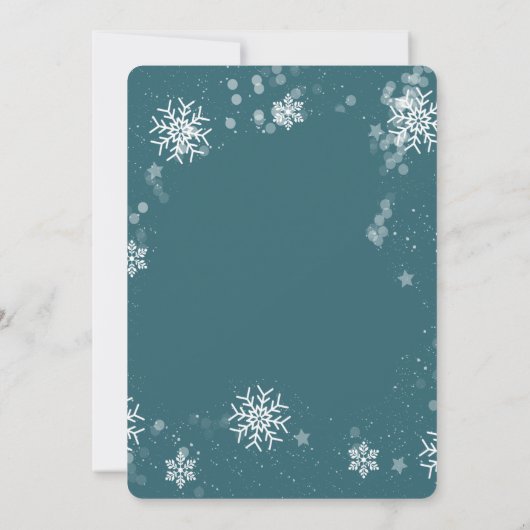 Waterverf Poinsettia Gold Lijst - Verticale foto (Achterkant)