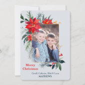 Waterverf Poinsettia Gold Lijst - Verticale foto (Voorkant)