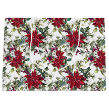 Waterverf Poinsettia Patroon