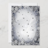 Waterverf Poinsettia Sterren Kerstmis Kaart (Achterkant)