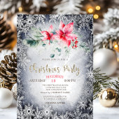 Waterverf Poinsettia Sterren Kerstmis Kaart