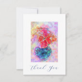 Waterverf Poinsettias Bedankkaart (Voorkant)