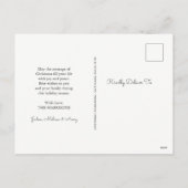 Waterverf Poinsettias Holiday Briefkaart (Achterkant)