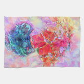 Waterverf Poinsettias Theedoek (Horizontaal)