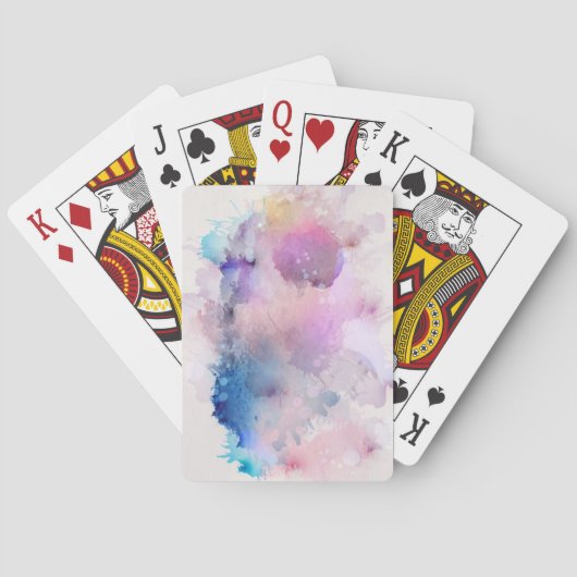 Waterverf Pokerkaarten (Achterkant)