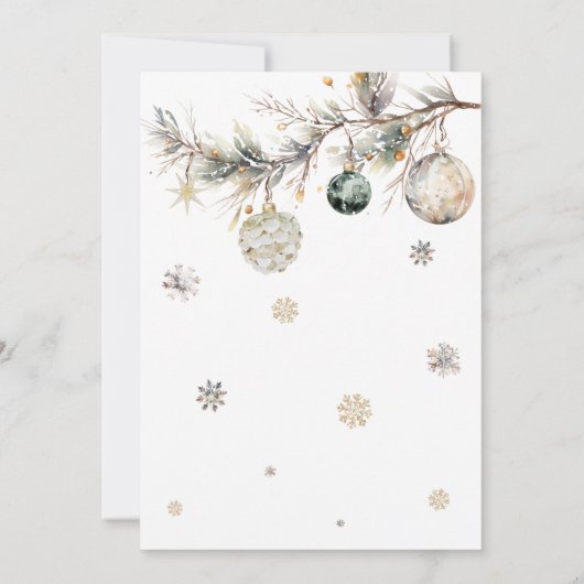 Waterverf Polar Beer Een vrolijk klein Baby shower Kaart (Achterkant)