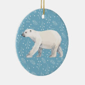 Waterverf Polar Beer kerstboom Keramisch Ornament (Rechts)