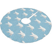 Waterverf Polar Beer Kerstboom Rok (Gekanteld)