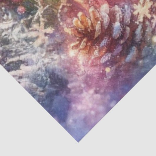 Waterverf Polar Beer Kerstcadeau Decoupage Tissuepapier (Detail)