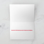 Waterverf Polar Beer kerstscooter Feestdagen Kaart (Binnen)