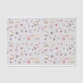 Waterverf Polar Beer Kerstwinter Tissuepapier (Voorkant)