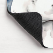 Waterverf Polar Beer Met Meisje Muismat (Hoek)