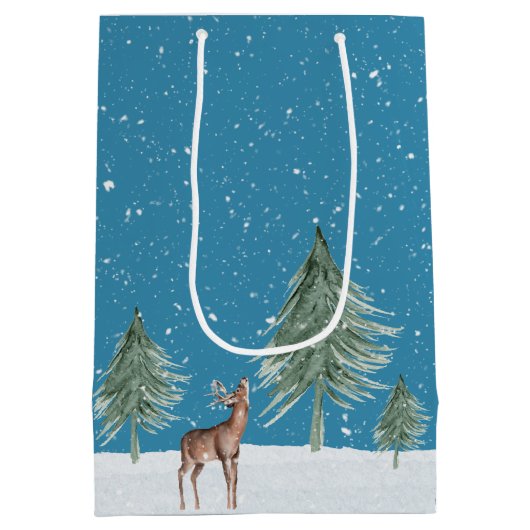 Waterverf Polar Beer met warme cacao Medium Cadeauzakje (Achterkant)