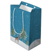 Waterverf Polar Beer met warme cacao Medium Cadeauzakje (Achterkant Gekanteld)