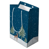 Waterverf Polar Beer met warme cacao Medium Cadeauzakje (Achterkant Gekanteld)