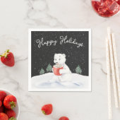 Waterverf Polar Beer met warme cacao Servet (Insitu)