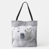Waterverf Polar Beer Tote Bag (Achterkant)