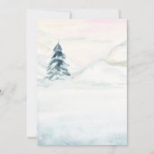 Waterverf Polar Beer Winter Baby shower Kaart (Achterkant)