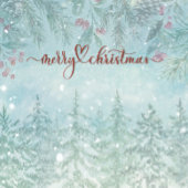 Waterverf Polar Beren Winterscène Kerstmis Kaart