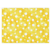 Waterverf Polka Dot - Aardgeel en wit (2) Tafelkleed (Voorkant (Horizontaal))