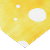 Waterverf Polka Dot - Aardgeel en wit (2) Tafelkleed (Gekanteld)