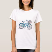 Waterverf Polka Dot Bicycle T-shirt (Voorkant)