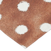 Waterverf Polka Dot in koffiebruin en wit Tafelkleed (Gekanteld)