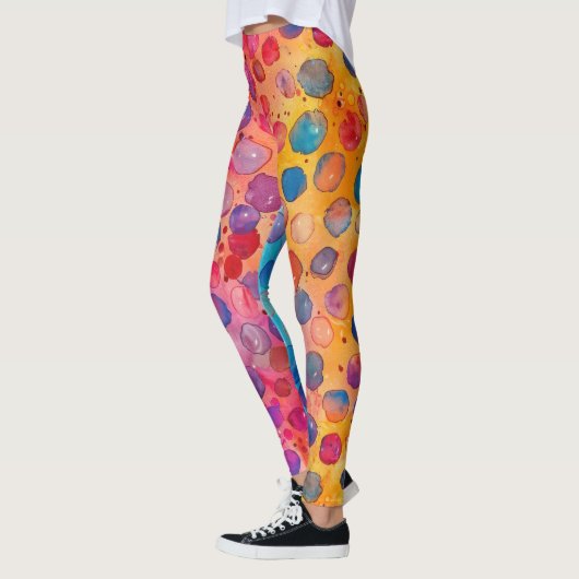Waterverf Polka Dot Leggings (Links)