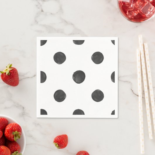 Waterverf Polka Dot Napkins Servetten (Insitu)